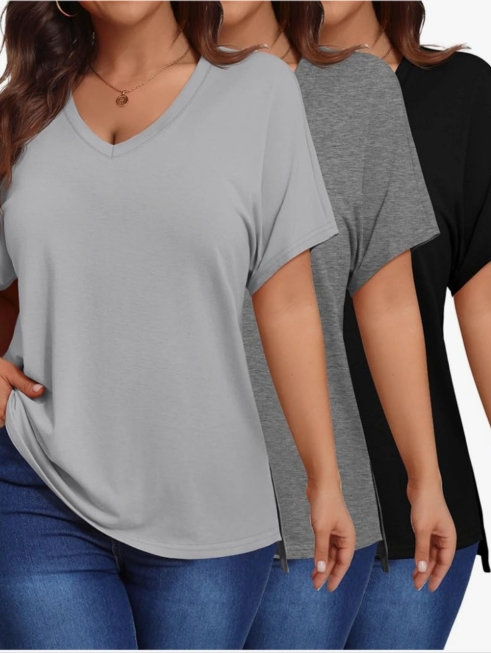 3Pk Ficerd Plus Tee-Shirts